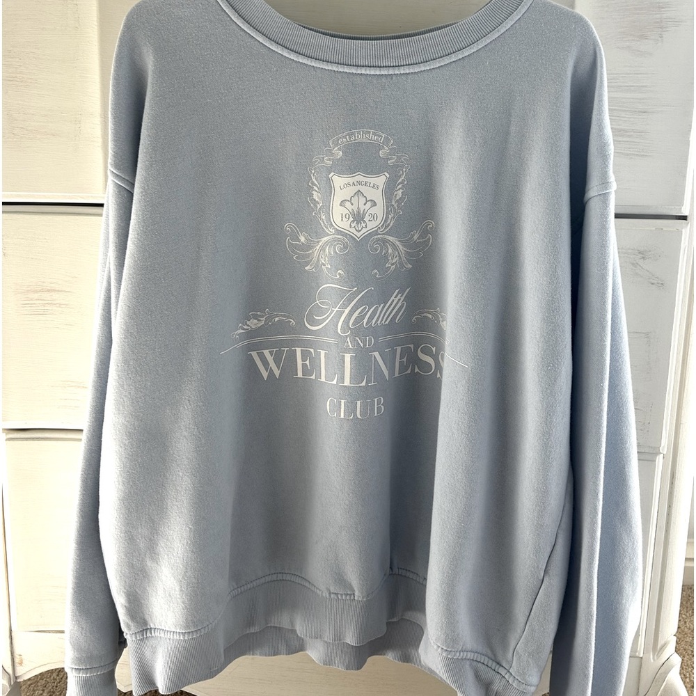 blue health and wellness club hoodie!!